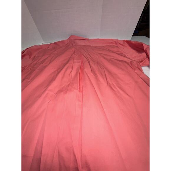 Alexander Julian Colours Dress Shirt Men Sz XXL Peach Orange Button Down Solid - Picture 10 of 13